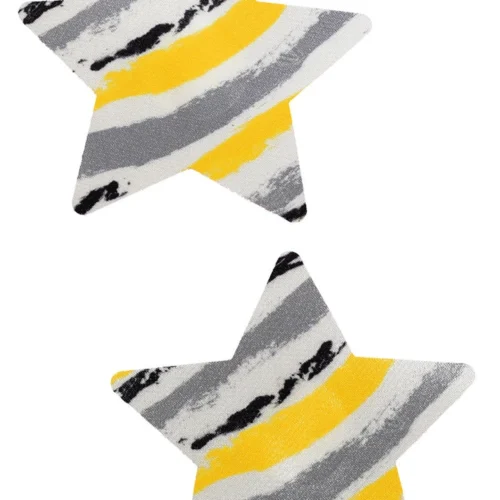 GE Apparel Yellow Splash Star Nipple Pasties