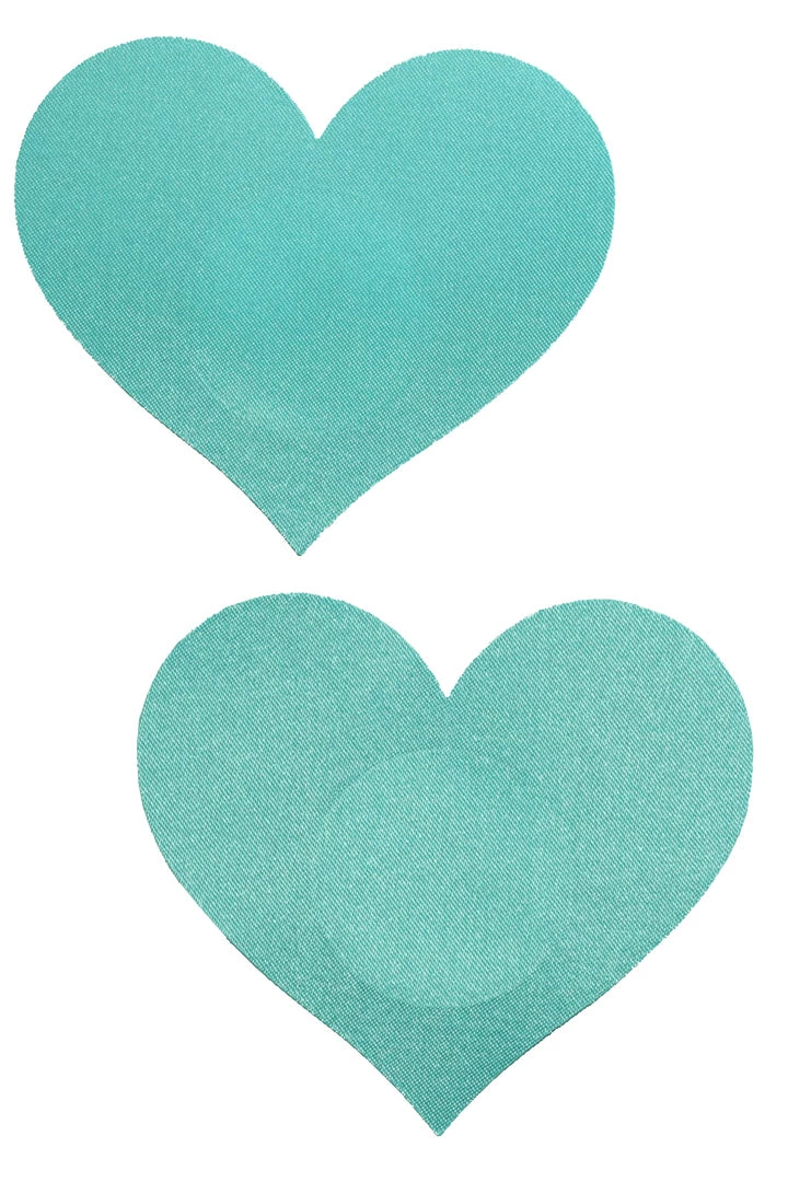 GE Apparel Light Blue Heart Nipple Pasties 1 GE Apparel Light Blue Heart Nipple Pasties