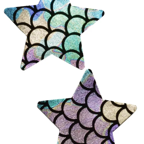 GE Apparel Metallic Mermaid Star Nipple Pasties