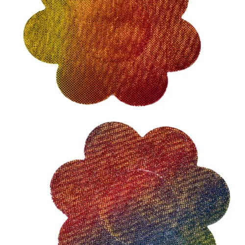 GE Apparel Metallic Rainbow Petal Nipple Pasties