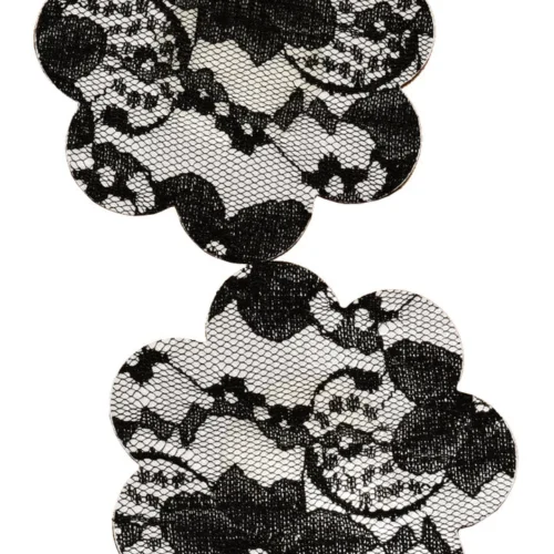 GE Apparel Black Floral Lace Nipple Petal Pasties