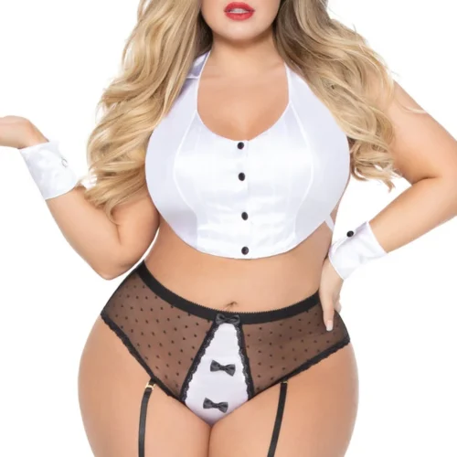 Seven Til Midnight Tuxedo Costume Lingerie Set