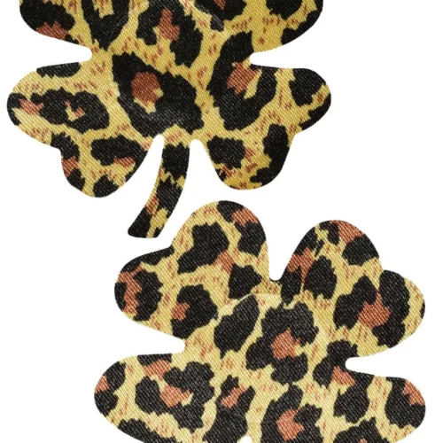 GE Apparel Leopard Print Mini Shamrock Nipple Pasties