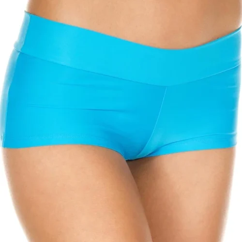 Music Legs Turquoise Stretch Booty Shorts Panties
