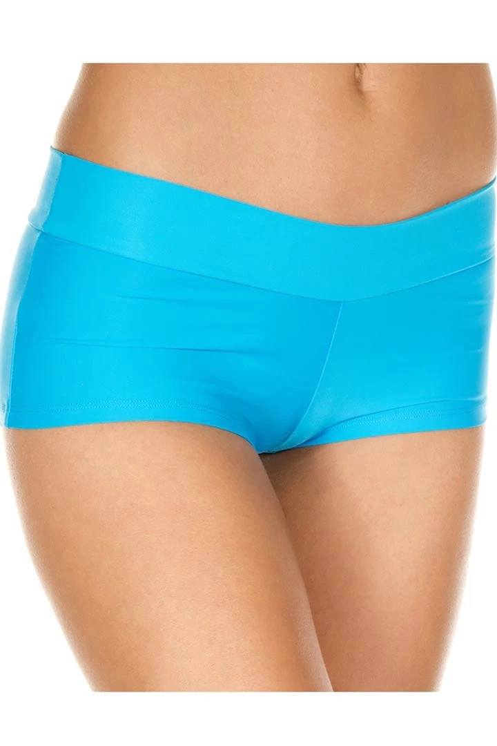 Music Legs Turquoise Stretch Booty Shorts Panties 1 Music Legs Turquoise Stretch Booty Shorts Panties