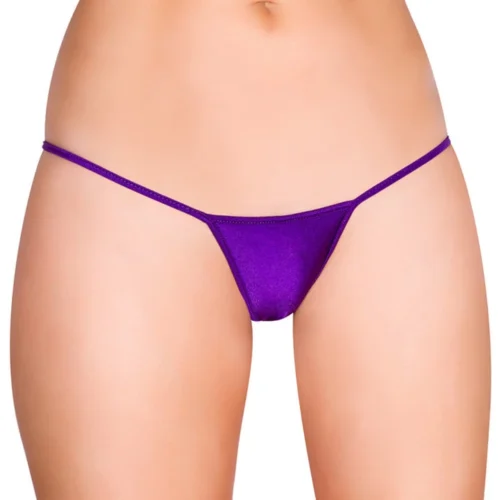 Roma Costume Purple 'Y' Back Micro Thong Bikini Bottom