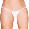 Roma Panties White 'Y' Back Micro Thong Bikini Bottom