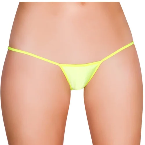 Roma Panties Yellow 'Y' Back Micro Thong Bikini Bottom