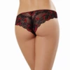 Dreamgirl Black And Red Lace Panty Lingerie