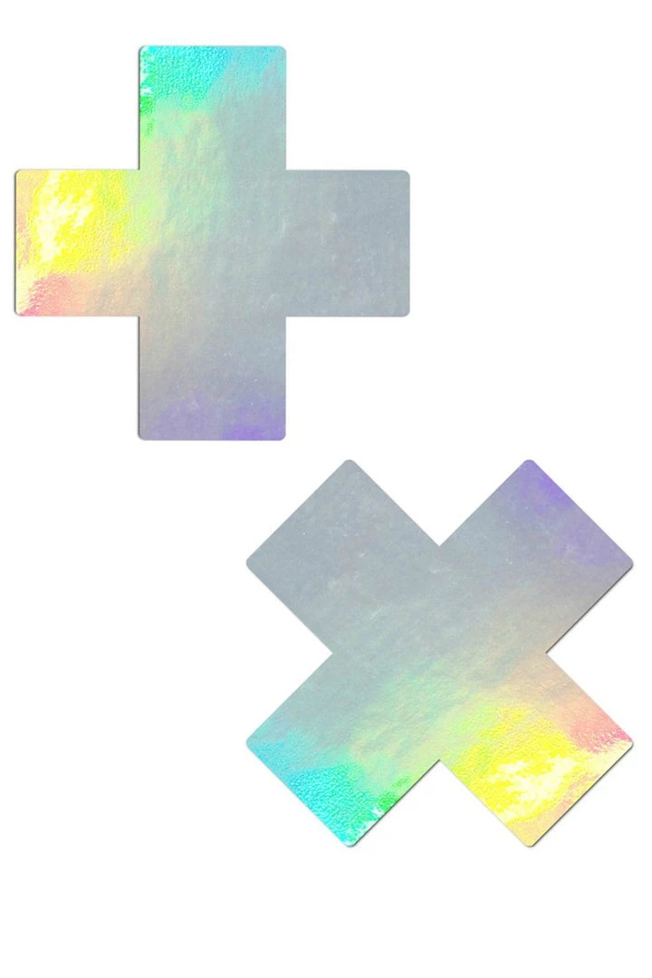 GE Apparel Holographic Double X Pasties 3 GE Apparel Holographic Double X Pasties