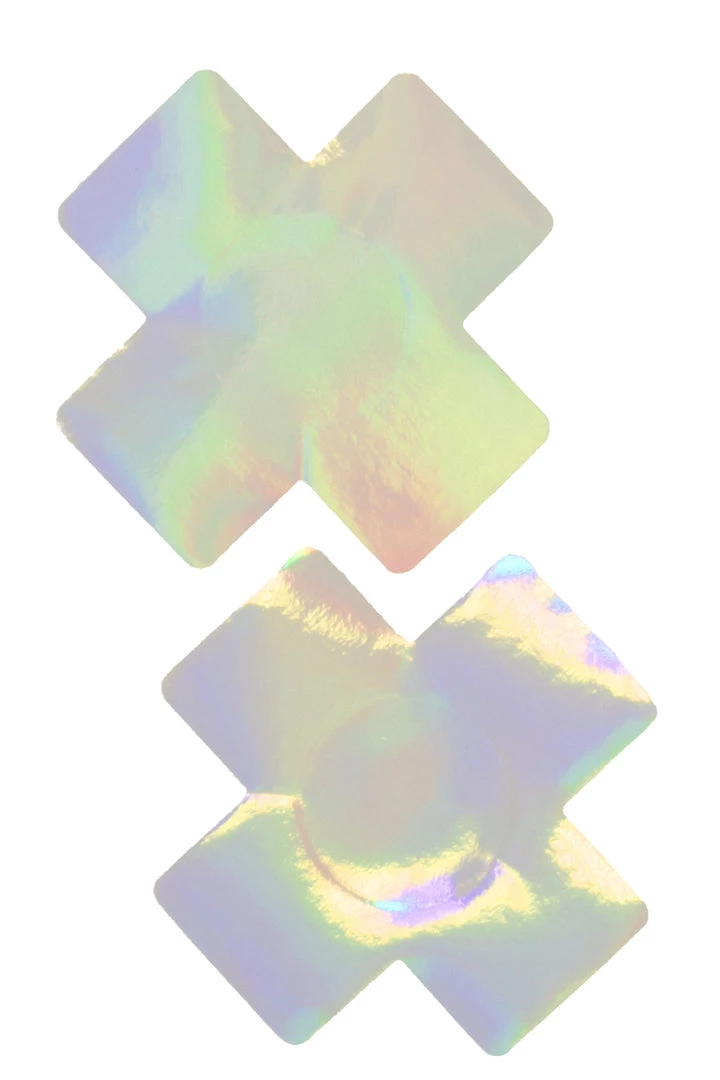 GE Apparel Holographic Double X Pasties 1 GE Apparel Holographic Double X Pasties