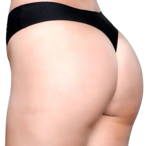 Be Wicked Black Microfiber Thong Panty 12 Be Wicked Black Microfiber Thong Panty
