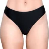 Be Wicked Black Microfiber Thong Panty