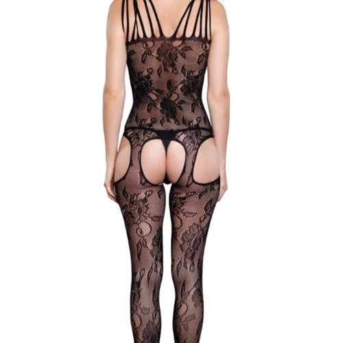 Be Wicked Rosy Cheeks Crotchless Body Stocking Lingerie