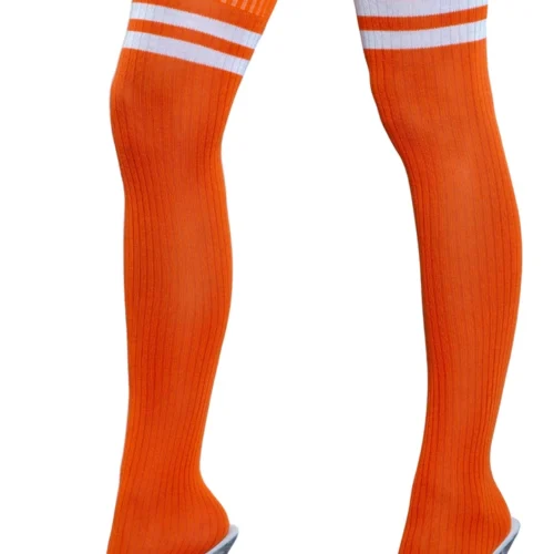 Be Wicked Going Pro Orange Thigh Highs