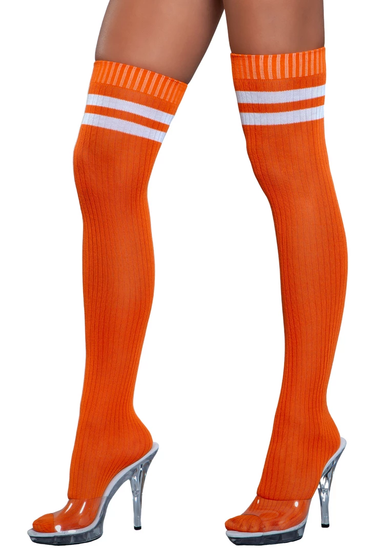 Be Wicked Going Pro Orange Thigh Highs 2 Be Wicked Going Pro Orange Thigh Highs