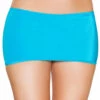 Roma Bottoms Turquoise Low Rise Mini Skirt