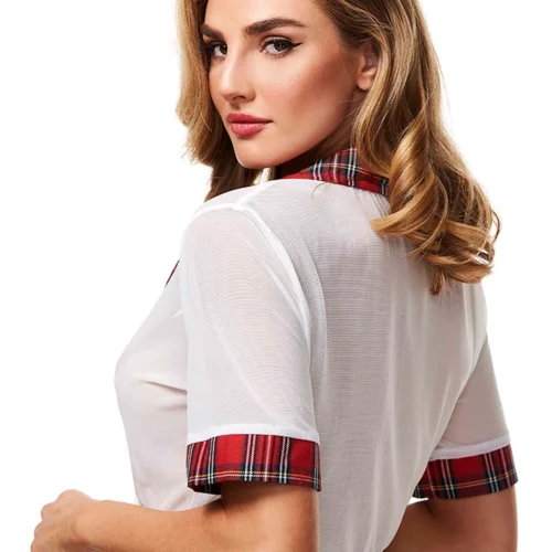 XGEN Red Teacher Pet Schoolgirl Top Lingerie
