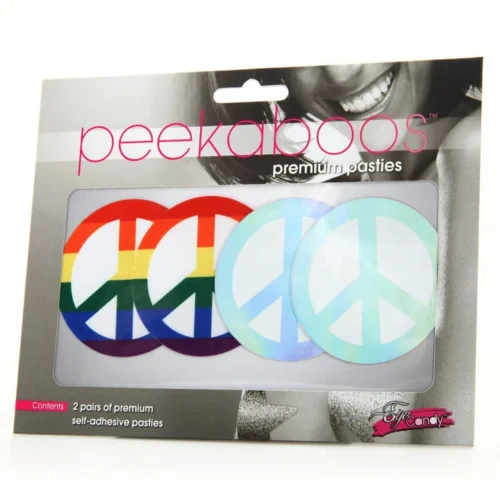 XGEN Pride Peace Sign Pasties Lingerie