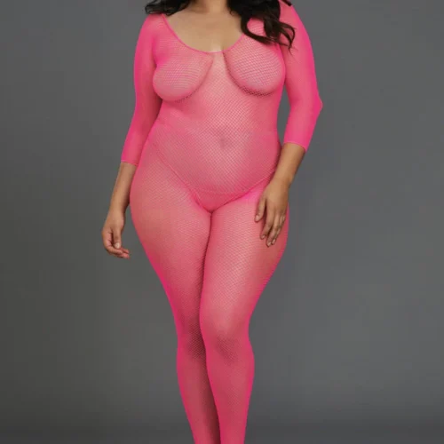 Dreamgirl Plus Size Lingerie Plus Size Fishnet Bodystocking