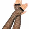 Leg Avenue Rhinestone Fishnet Arm Warmers Lingerie