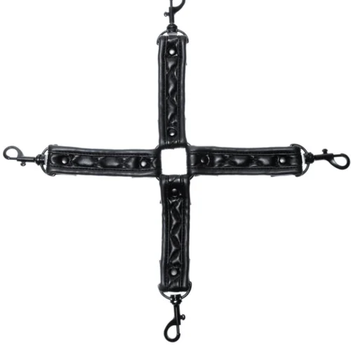 Allure Quilted Faux Leather Hog Tie Restraint Lingerie