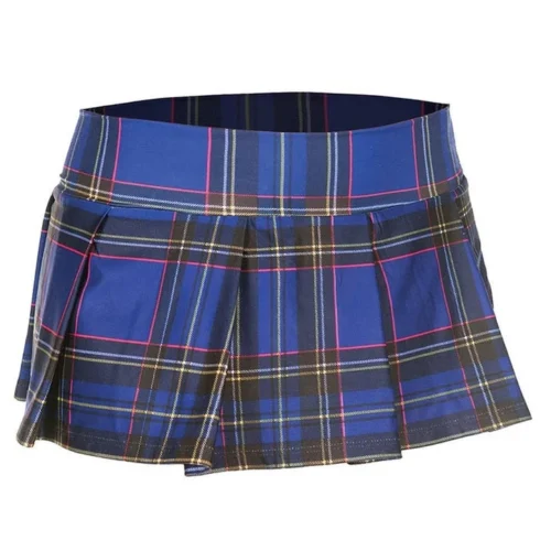 Music Legs Purple Plaid Skirt