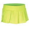 Music Legs Neon Green Pleated Skirt