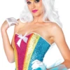 Leg Avenue Pride Month Wear Rainbow Sequin Corset