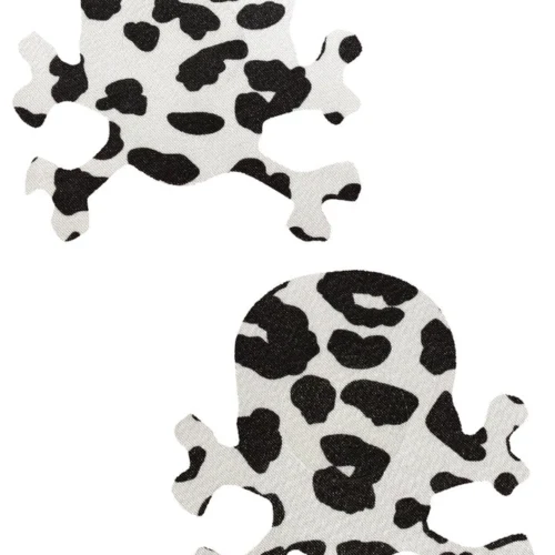 GE Apparel Cow Print Skull Nipple Pasties