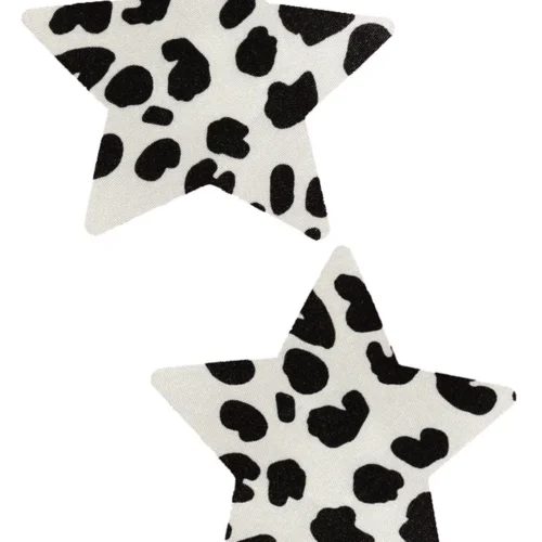 GE Apparel Cow Print Star Nipple Pasties