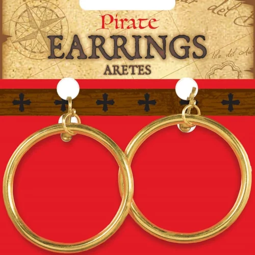 AMSCAN Earrings Pirate Hoop Accessories
