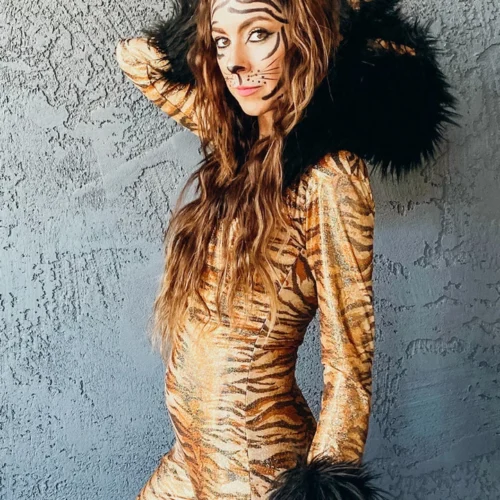 3WISHES Metallic Hooded Tiger Costume