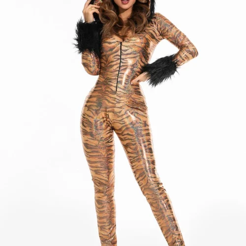 3WISHES Metallic Hooded Tiger Costume