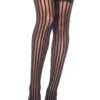 Music Legs Sheer Stripe Thigh High Stockings