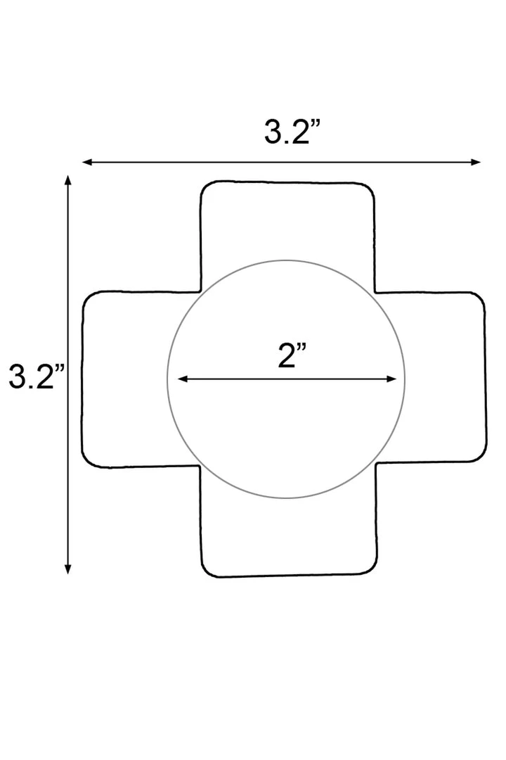 GE Apparel Beige Lace Double X Pasties 2 GE Apparel Beige Lace Double X Pasties