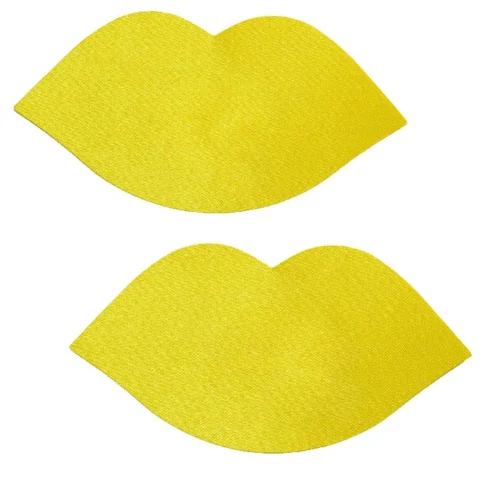 GE Apparel Yellow Lips Nipple Pasties