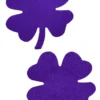 GE Apparel Purple Mini Shamrock Nipple Pasties