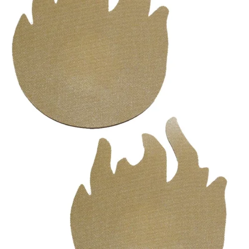 GE Apparel Beige Flame Nipple Pasties