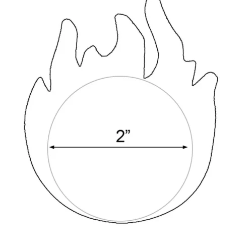GE Apparel Yellow Flame Nipple Pasties