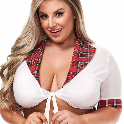 XGEN Red Teacher Pet Schoolgirl Top Lingerie