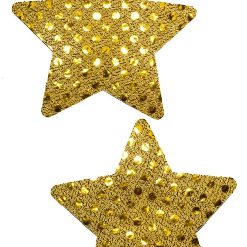 GE Apparel Gold Star Sequin Nipple Pasties
