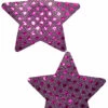 GE Apparel Purple Star Sequin Nipple Pasties