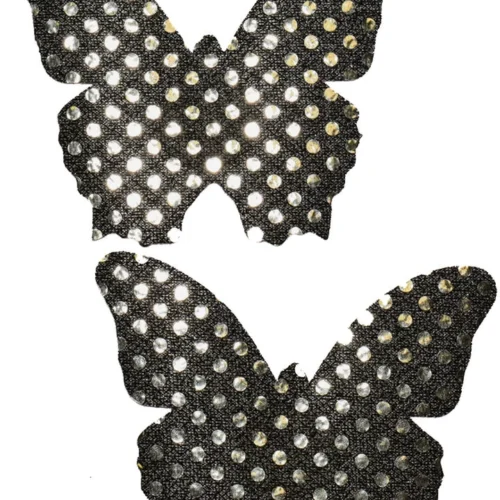 GE Apparel Black Sequin Butterfly Pasties