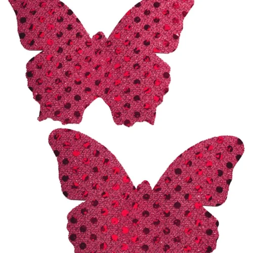 GE Apparel Purple Sequin Butterfly Nipple Pasties