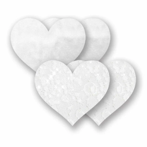 Entrenue Like A Virgin White Heart Pasties