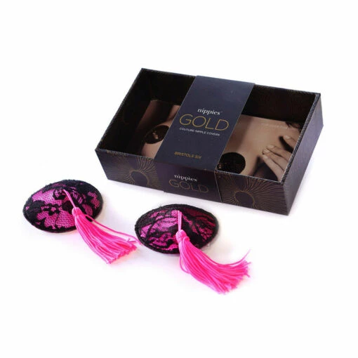 Entrenue Pink Lace Tassel Pasties