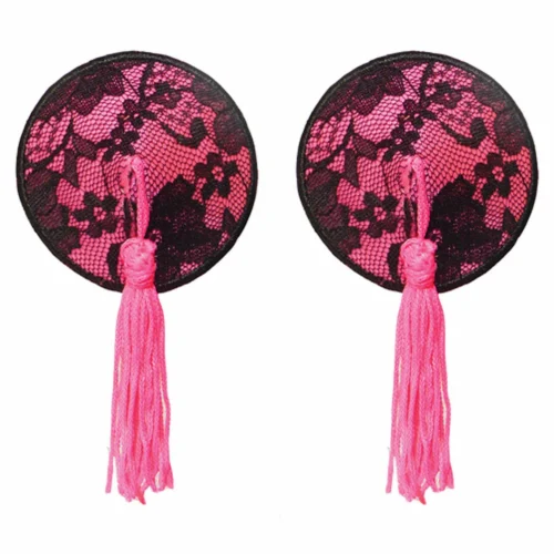 Entrenue Pink Lace Tassel Pasties