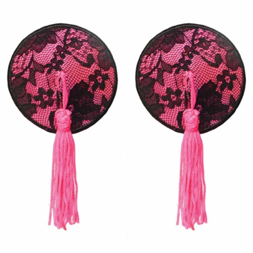 Entrenue Pink Lace Tassel Pasties