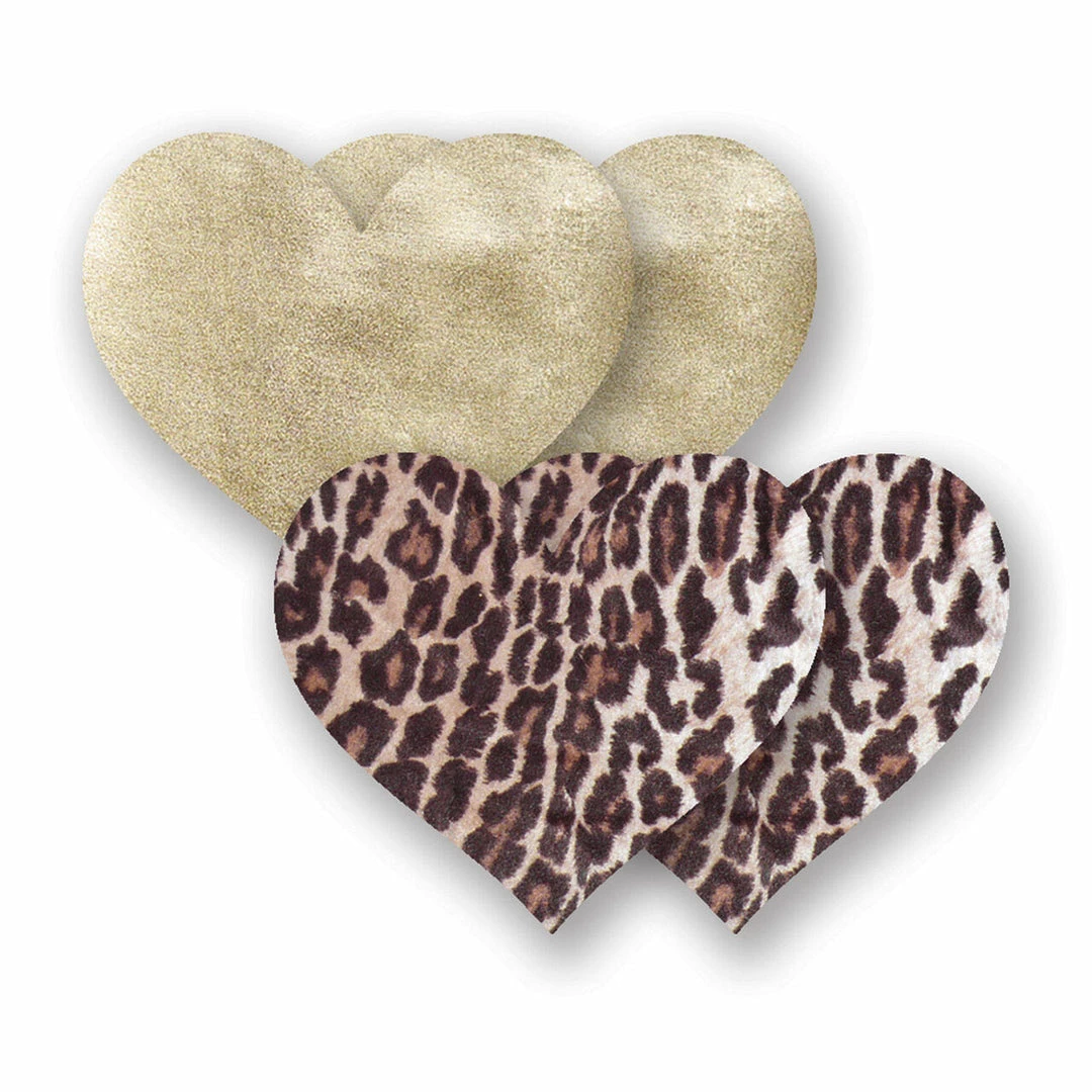 Entrenue Dominico Leopard Heart Pasties 1 Entrenue Dominico Leopard Heart Pasties
